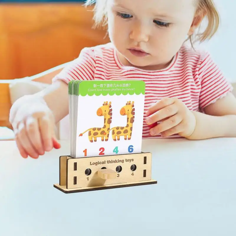 Learning Flash Cards 40 Cards Children's Logic Key Toys Double-sided Questions Cards Early Learning Activities Toddler Toys For