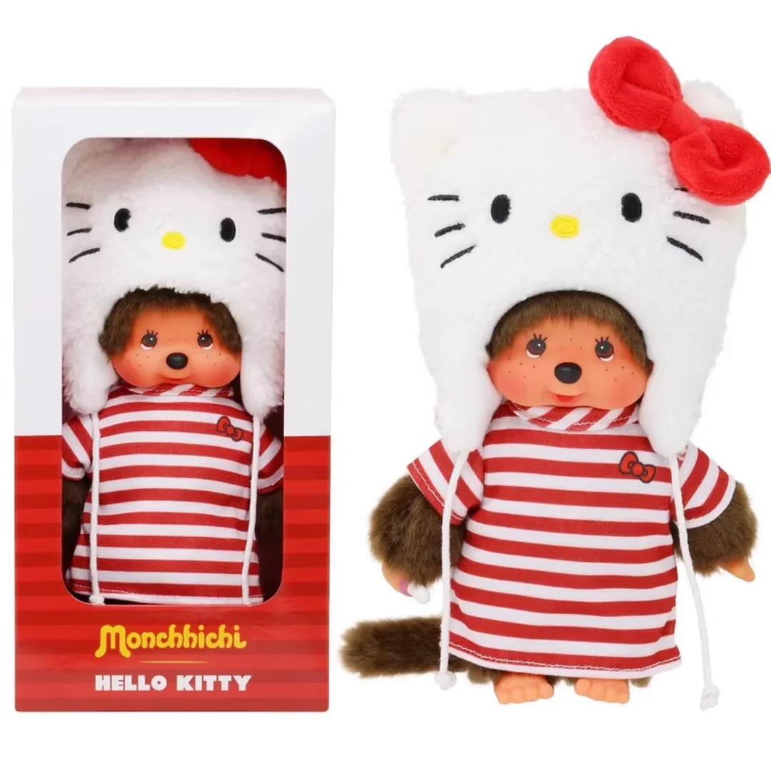 

Monchhichi x Sanrio MCC Special Edition! Hello Kitty & Melody, 100% Authentic, In-Stock Ready to Ship, Cute Style for Girls