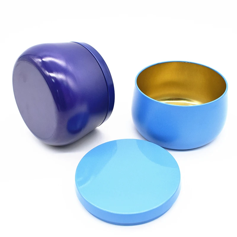 12Pcs 8oz Round Candle Tea Jars With Lid Metal Tin Box Can DIY Aromatherapy Airtight Candle Making Kit Travel Cosmetic Container