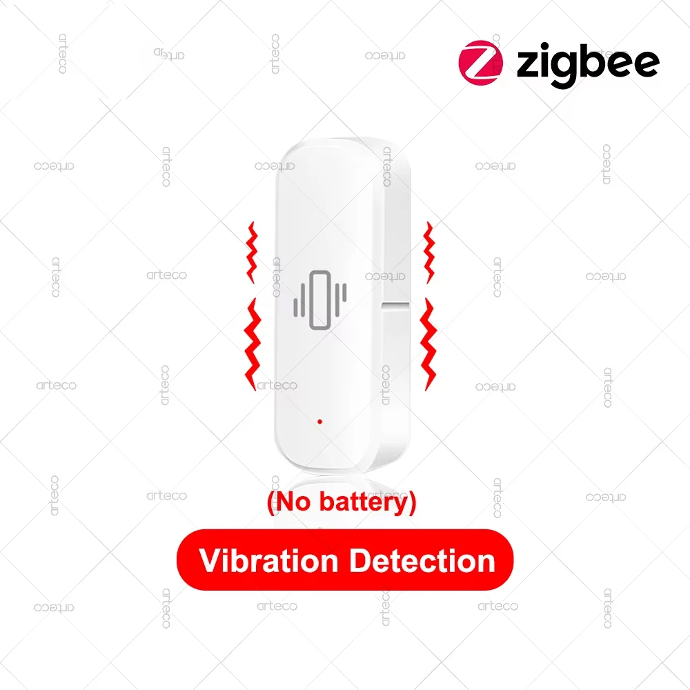 Smart Zigbee Vibration Sensor Tilt Sensor Home Security Automatisierung Motion Shock Alarm Sensor Unterstützung Home Assistant Zigbee2MQTT
