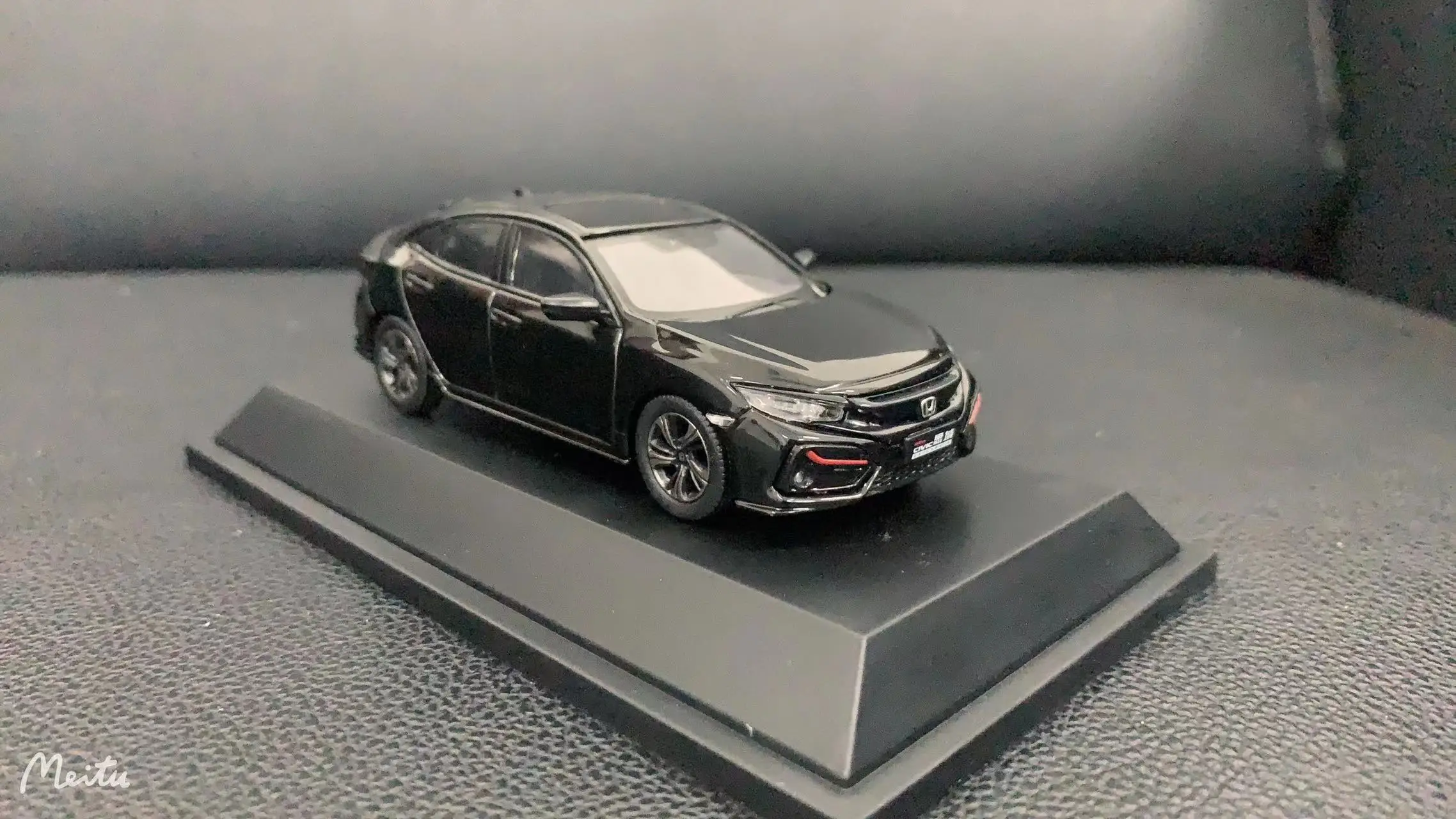 Dongfeng Honda, Schrägheck, Civic, schwarzes Automodell, Original 1.: 43 Legierungssimulationsspielzeugautomodell
