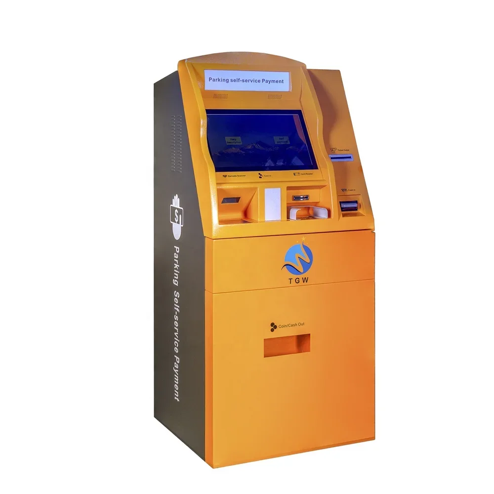 Parking atm Máquina atm personalizada, máquina de pago de quiosco, quiosco expendedor táctil a la venta Sistema de aparcamiento de coche atm Sistema de puerta de pedage