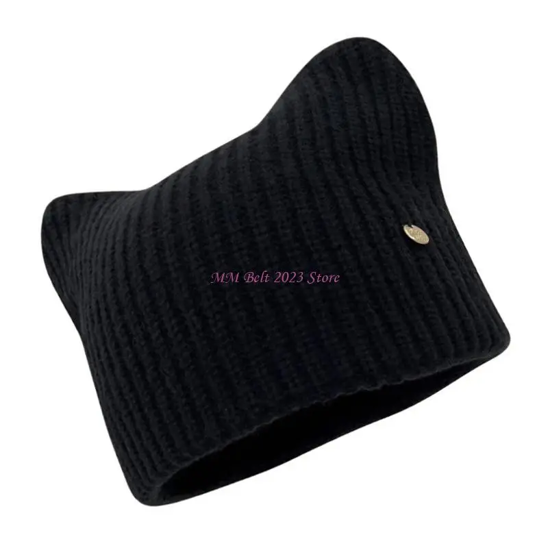 

49ME милая шапка для взрослых, осенний головной убор, вязаная шапка ручной работы, винтажная бахрома для девочек, праздничный