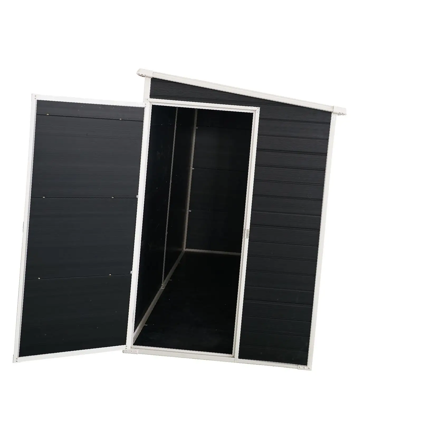 

8x4ft Outdoor Resin Garden Shed with Floor and 2 , Plastic Patio