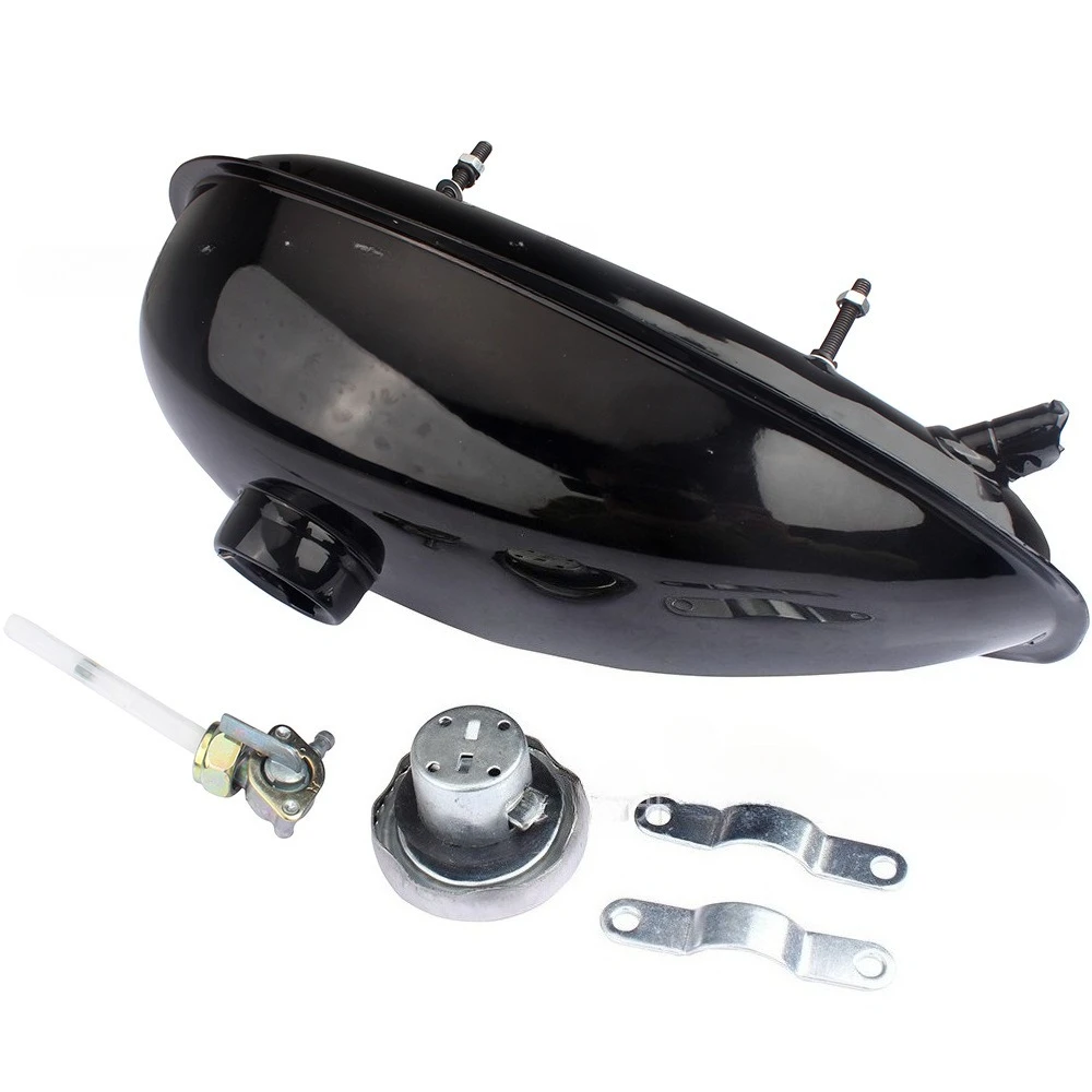 دراجة نارية صغيرة دراجة الملحقات 50CC 60CC 80CC ثنائي الأشواط الحديد خزان الوقود علبة زيت مع غطاء 2L