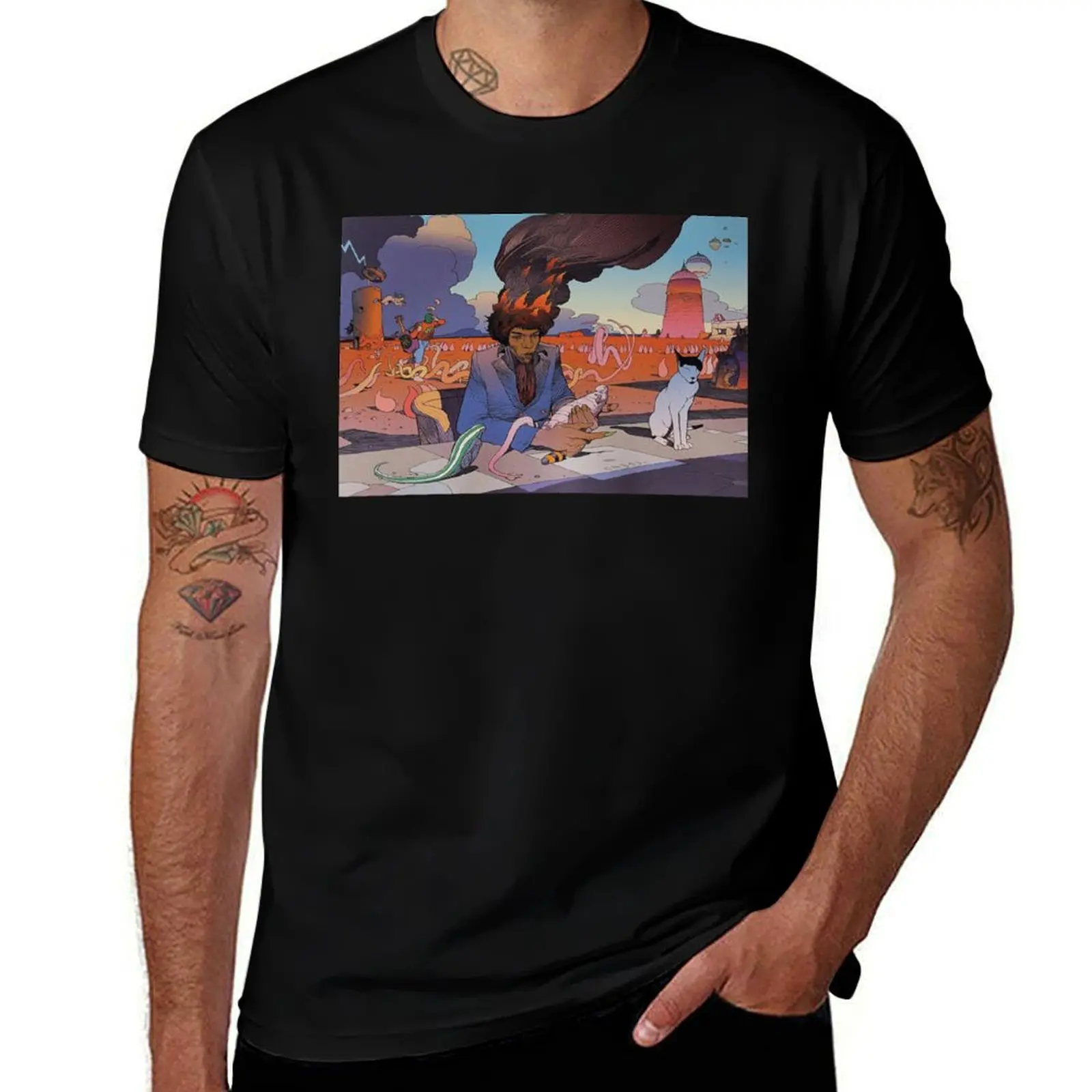 

Moebius - Jean Giraud T-Shirt funny t shirts cotton t shirt custom print T-Shirt