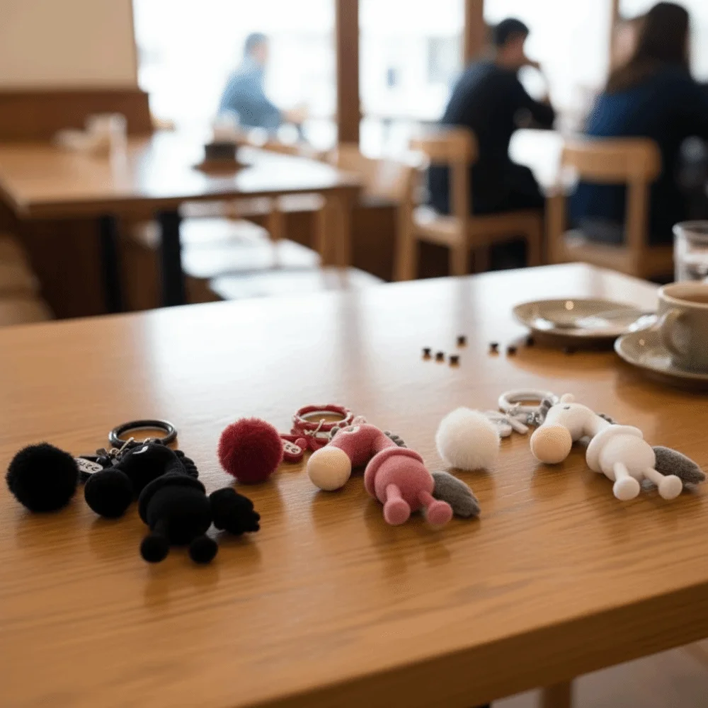 Elegant Jaar van het Paard Sleutelhanger Schattig Chinees Nieuwjaar Zodiac Hanger Dierlijke Mascotte Pony Bag Charm Decoratie