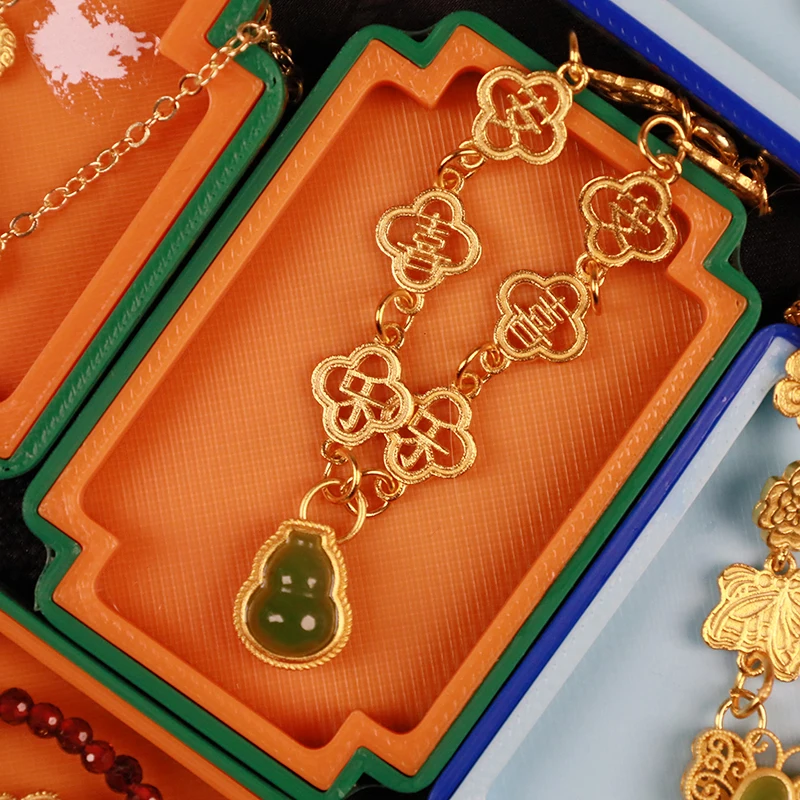 1/12 poppenhuis miniatuur ornament Chinese stijl sieradendoos speelgoed