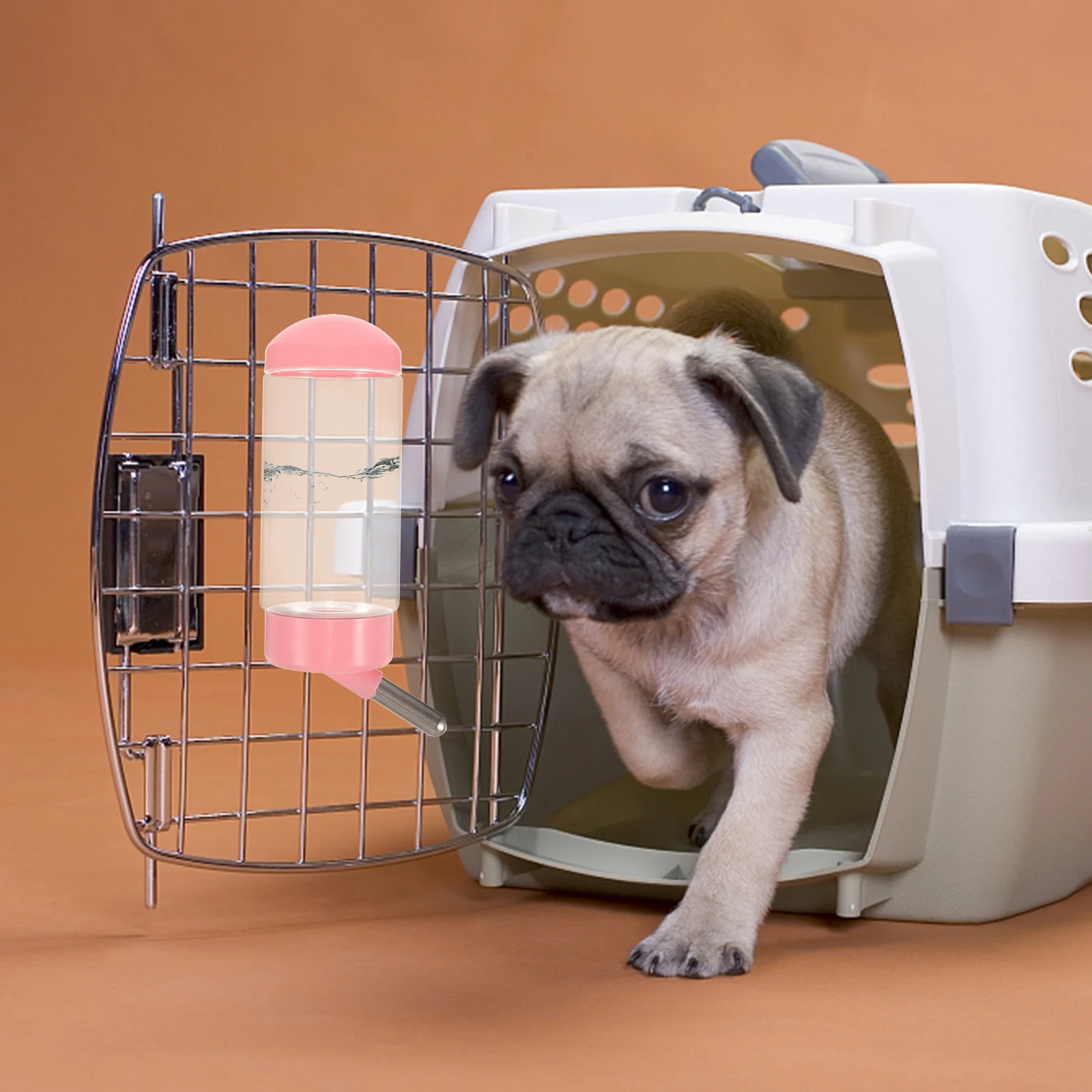 

400ml Pet Water Bottle Hanging Leak-Proof Dispenser for Small Animals Cats Dogs Rabbits Plastic Easy Clean Drinking Bottle