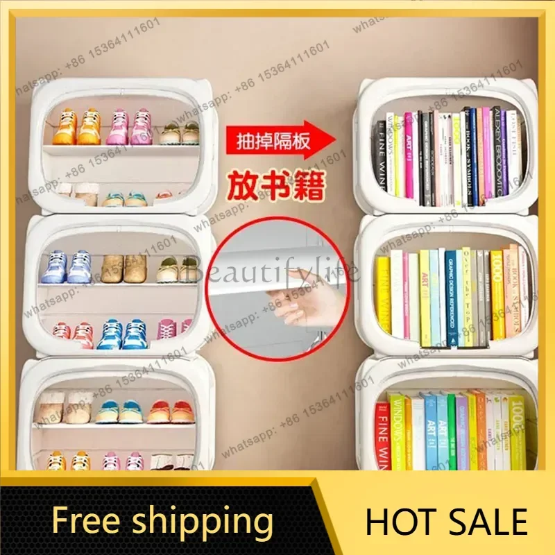 LJY Waterproof White Shoe Cabinet Luxury Designer Storage Organizer Rack for Living Room Hotel Lobby Entryway Modern Furniture