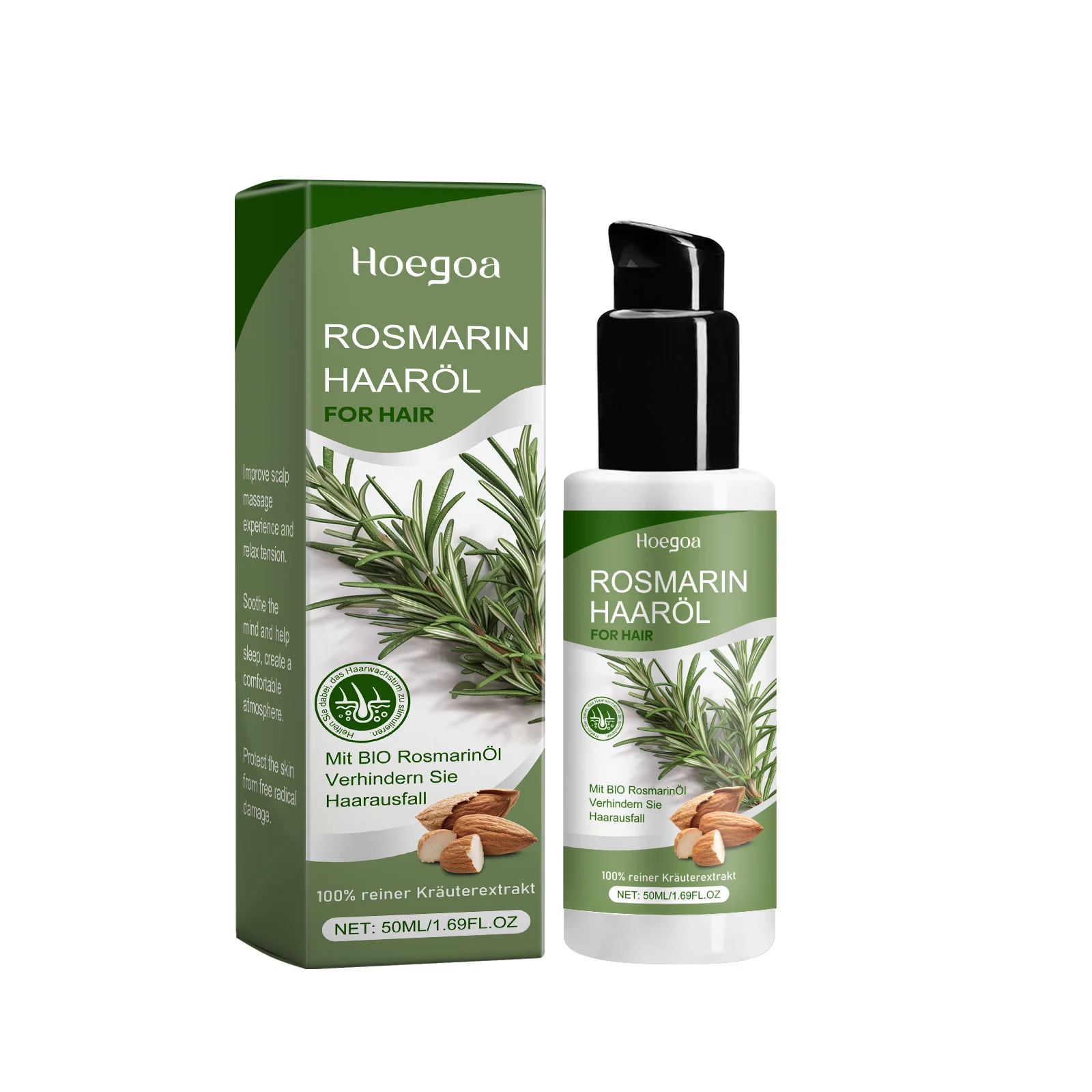 

Hoegoa Rosemary Hair Care Essential Oil Gently Nourishes Hair Softens Hair And Aromatizes Hair Care Essential Oil 1pcs
