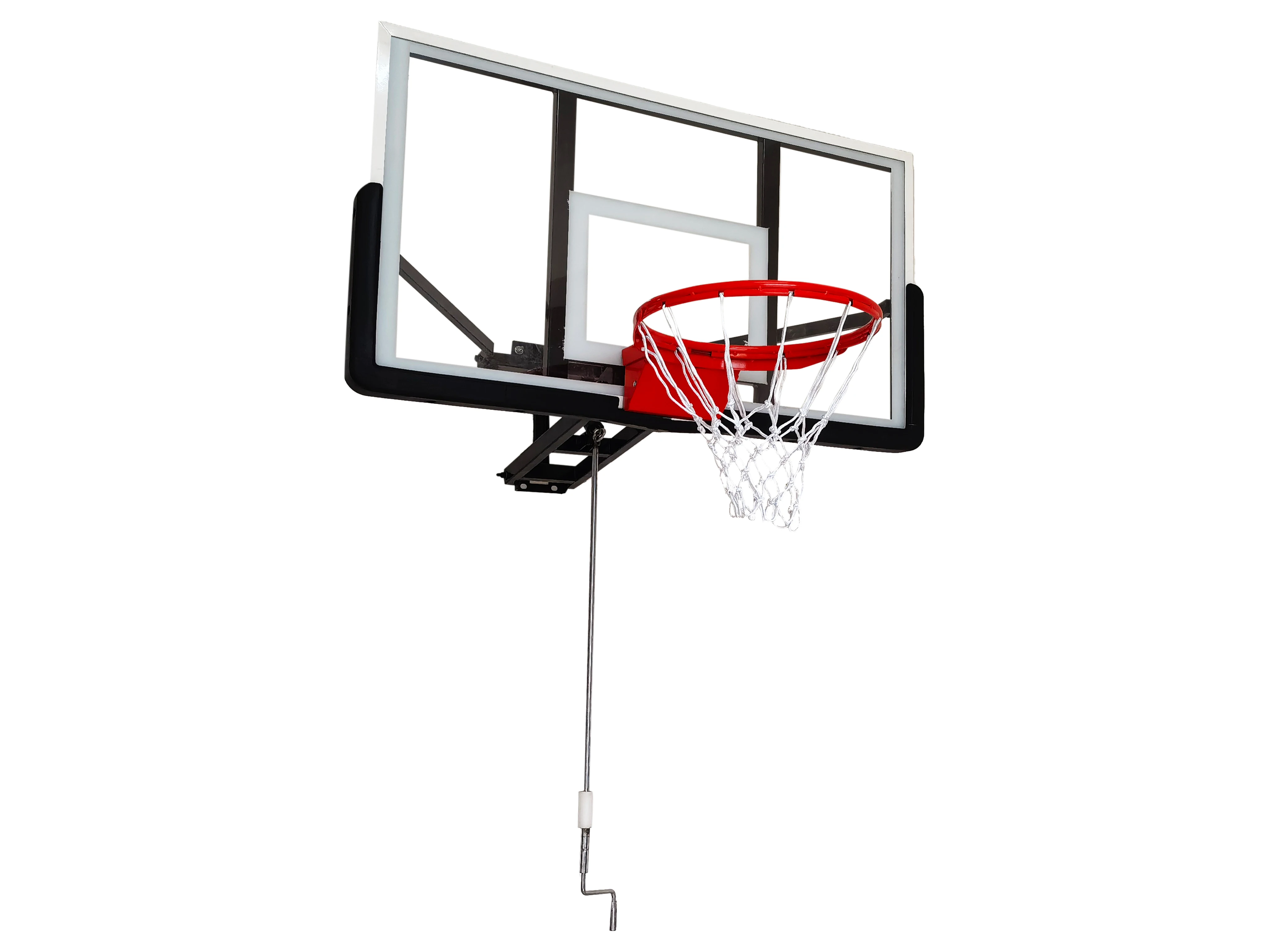 Excellent Value Height-Adjustable Wall Mounted Basketball Stand Great for Indoor and Outdoor Games