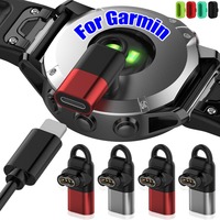 For Micro USB IOS TypeC Charge Adapter for Garmin Fenix 5 6 6X Watch Charging Adapter Dust Plug for Active Fenix 6/6X 6S Pro/S40