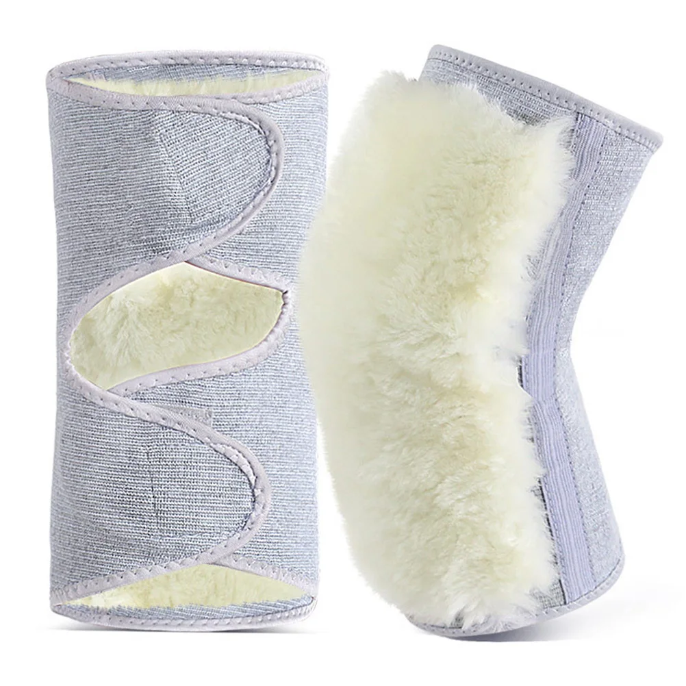 

Warm Knee Brace Thickened Wool Winter Cold Protection Padded Leg Sleeves Softer Comfortable Support Riding Fitness Gift