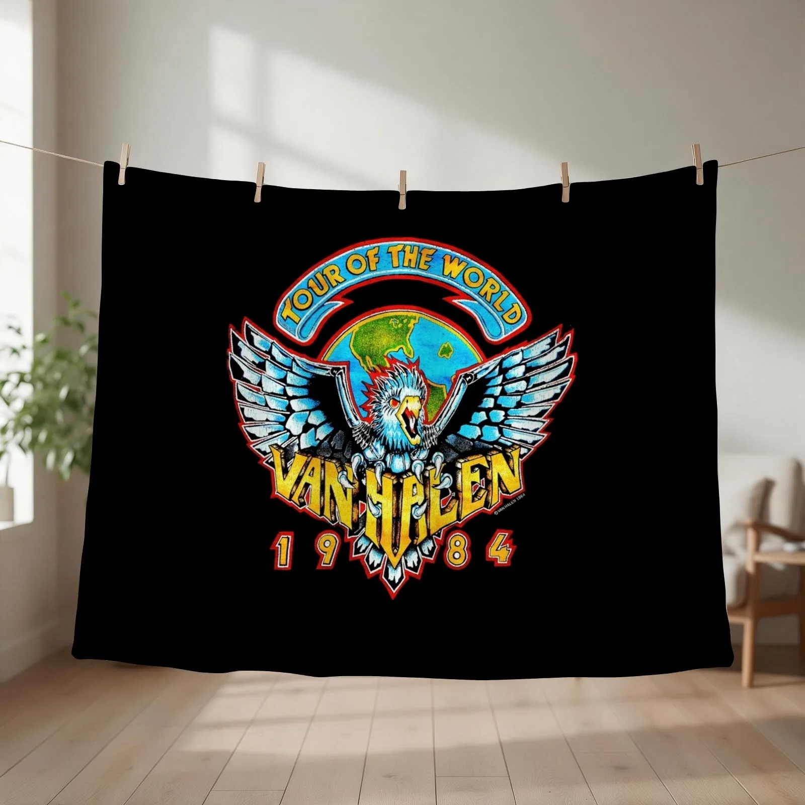 eagles van fly Throw Blanket Plush Loose warm winter bed plaid Blankets