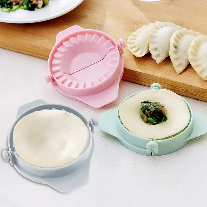 Plastic Dumplings Maker Mold Hand Dough Press Dumpling Clip Lazy DIY Ravioli Pie Maker Jiaozi Making Gadget Kitchen Pastry Tools