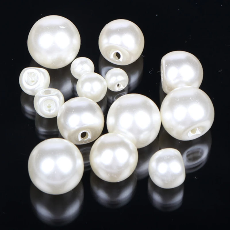 Plastic Pearl Shirt Buttons Mini Cheongsam Button For Clothing Woman Kids Sweater Cardigan Decor Handmade Sewing DIY Hair Ribbon