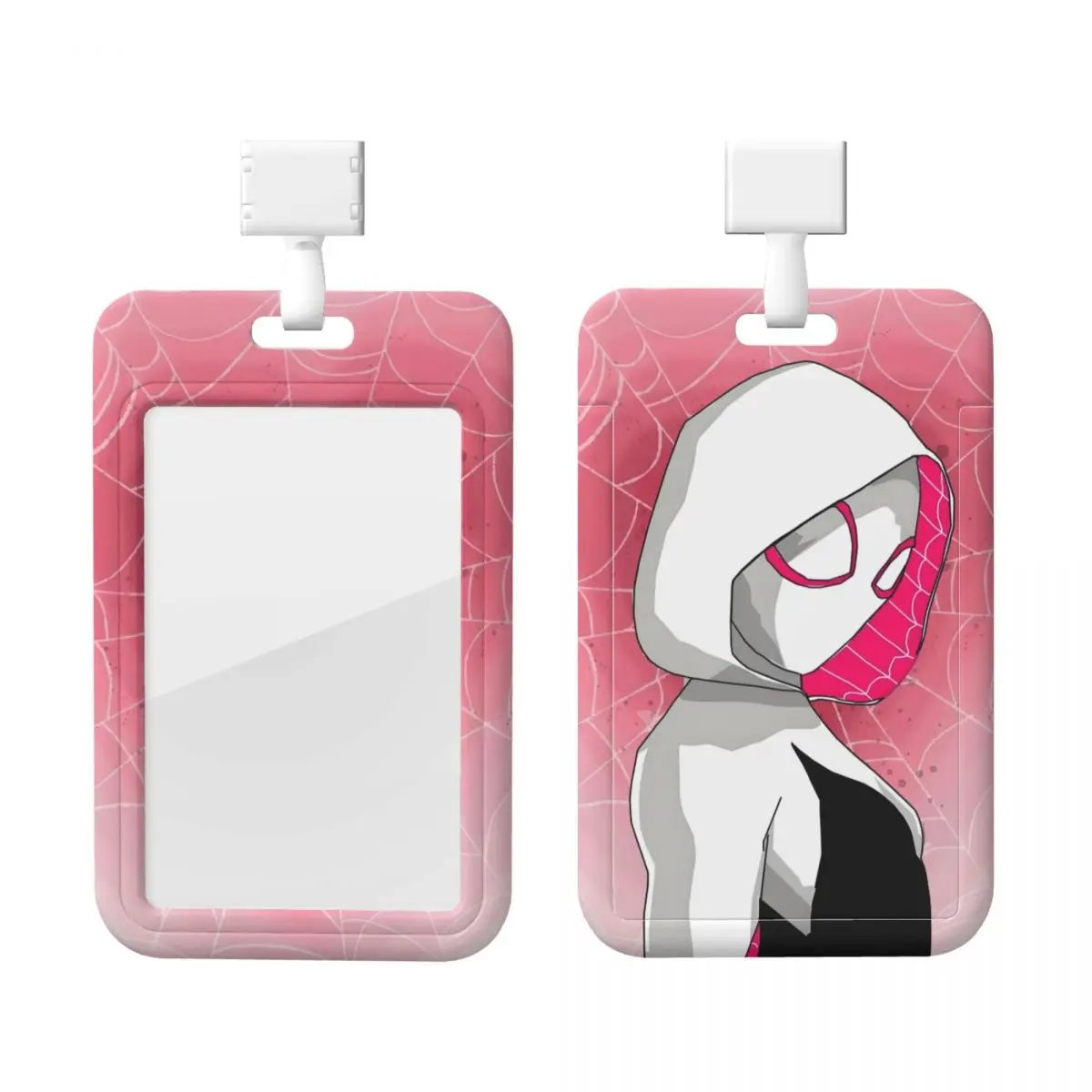 

Custom Gwen Stacy Spiderman Card Badge Holder School Card Holder Unisex Superhero Neck Lanyard Credit Card Holders Neck Strap