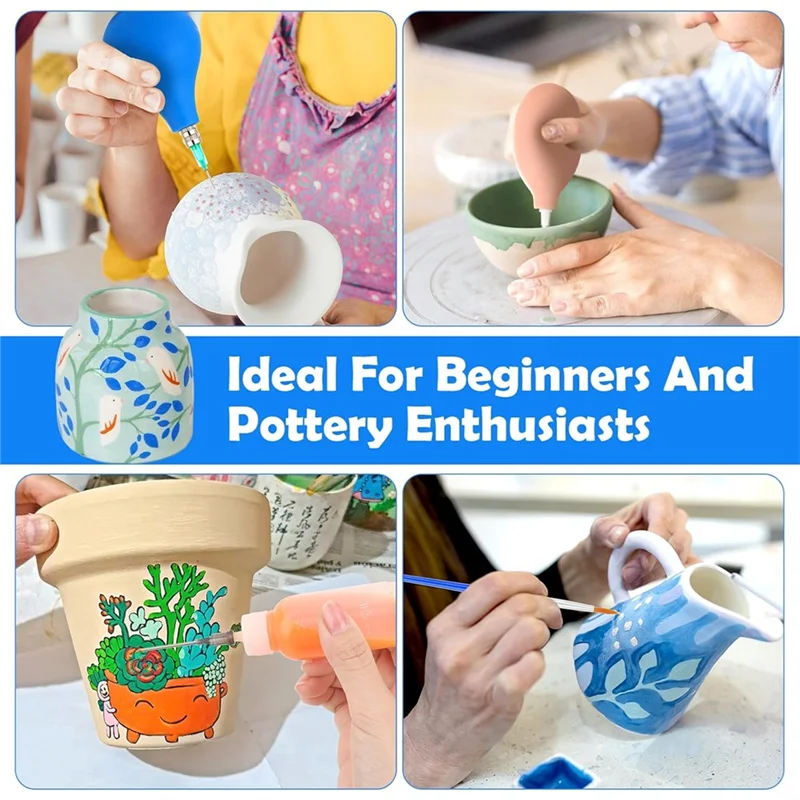 

T99C-аппликатор с прецизионным наконечником, набор инструментов, 98 шт., принадлежности для керамических инструментов, градуированная бутылка для глазури