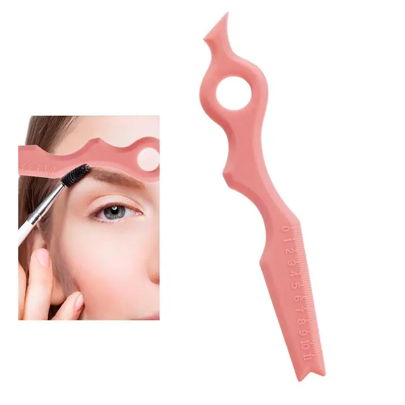 Eyebrow Pencil Stencil Silicone Eyeliner Tool Aid Portable Silicone Eyeliner Stencils Ruler Multifunctional Eye Makeup Tool For
