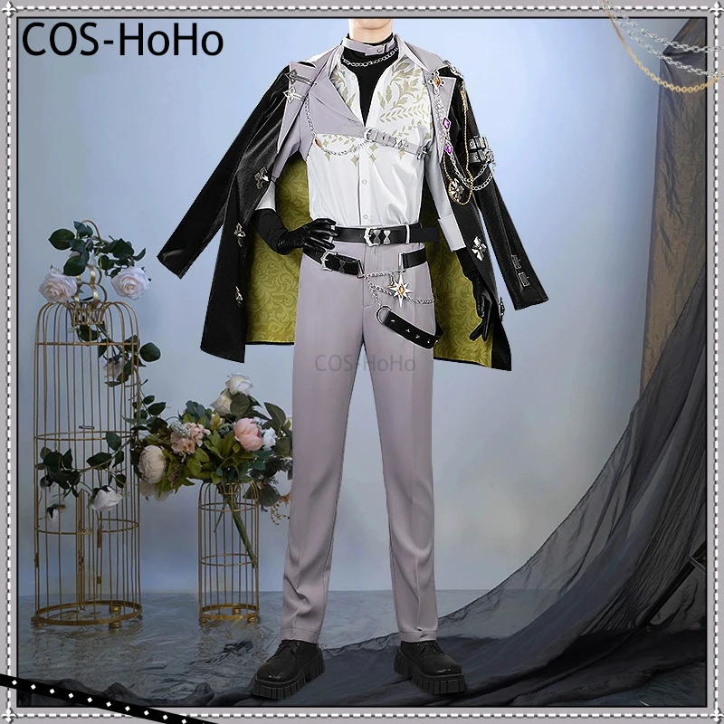 

COS-HoHo Vtuber Kaelix Game Suit Gorgeous Handsome Uniform Cosplay Costume Halloween Carnival Party Role Play Outfit