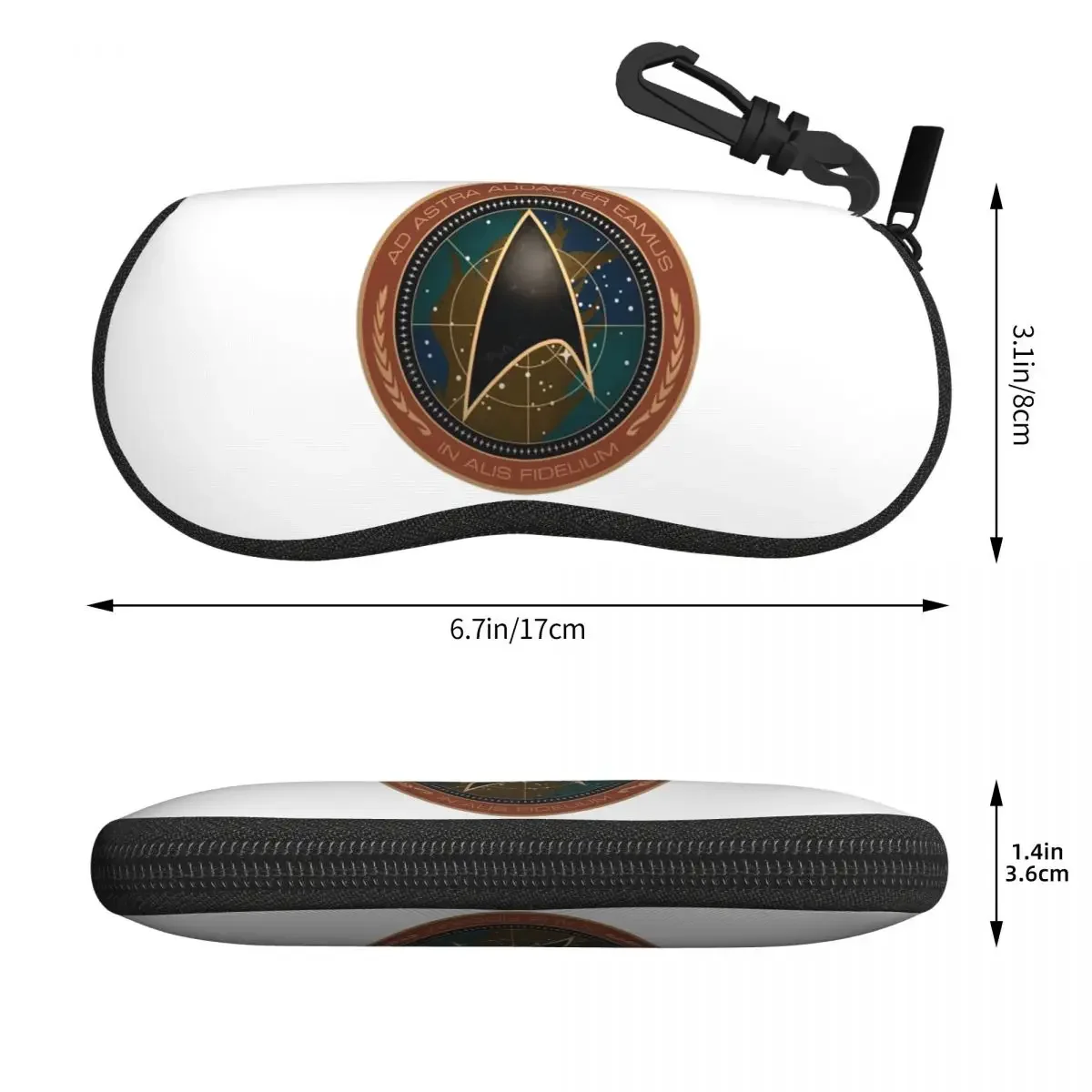 Star Treks Science Fiction TV Series Shell Glasses Case Protector Sunglasses Box Women Men Soft Eyeglass Bag Pouch