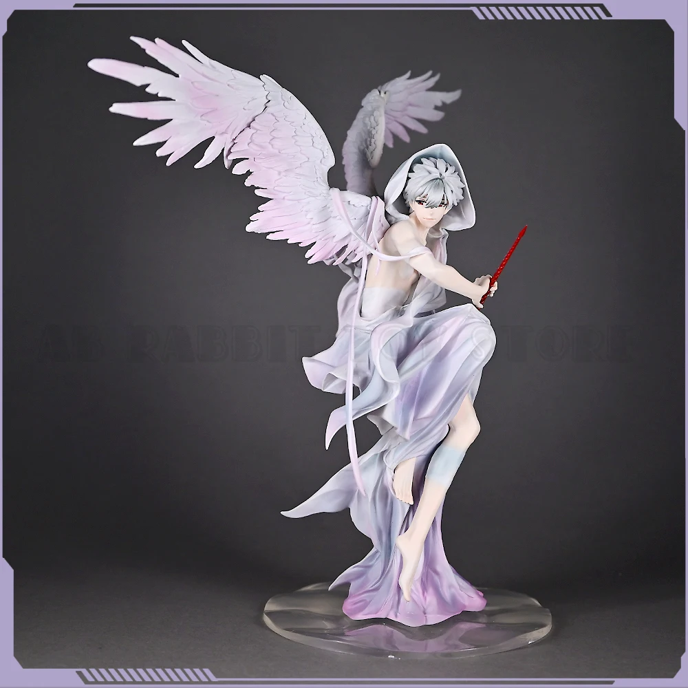 28cm branco anjo figura nagisa kaworu anime figura estátua estatueta modelo boneca coleção ornamento brinquedos presente