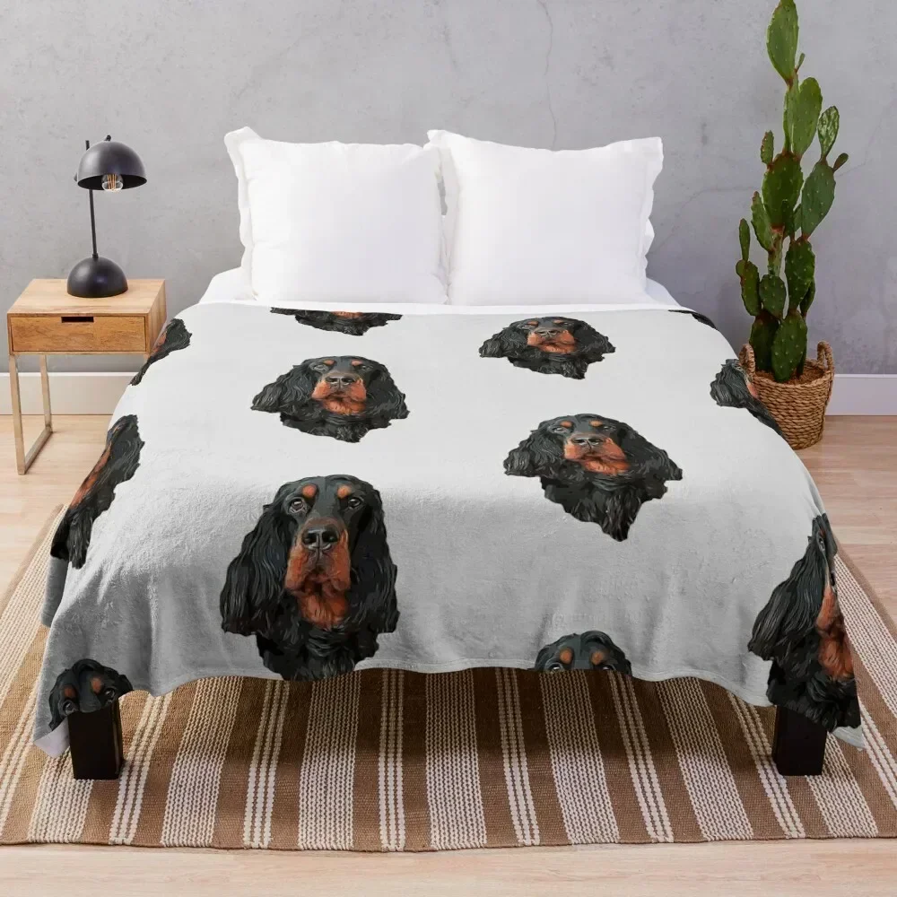 

Gordon Setter - Stunning Artistic Portrait Throw Blanket Cozy Home Blanket Gift for Christmas Holiday