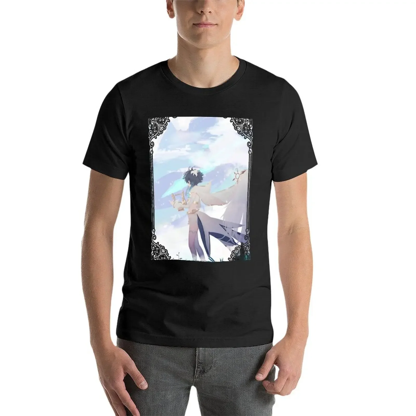 Venti - Genshin Impact T-Shirt graphic t shirt vintage blue archive custom t shirt men clothings