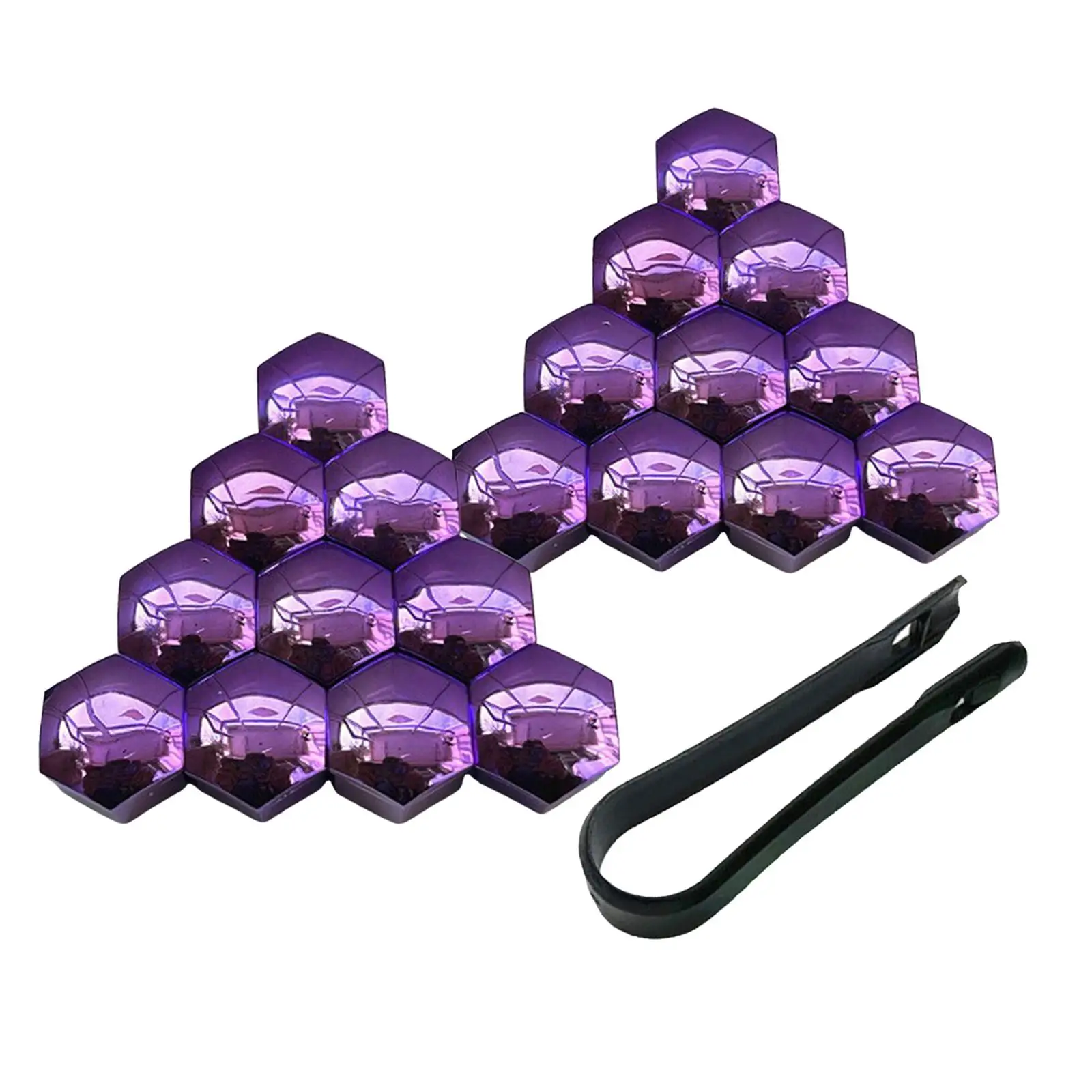 6x20 Pieces Car Wheel Nut Caps Covers Anti Rust Wheel Rim Cover Wheel Nut Caps Purple 21mm