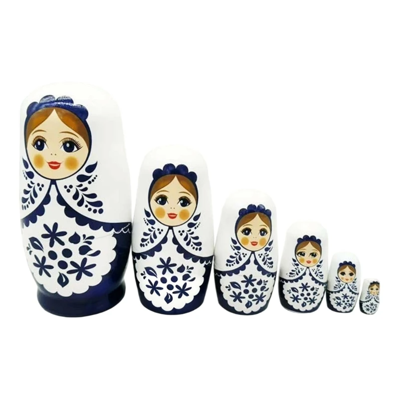  6 Layer HandPainted Russian Nesting Doll Matryoshka Toy For Kids Room Decoration