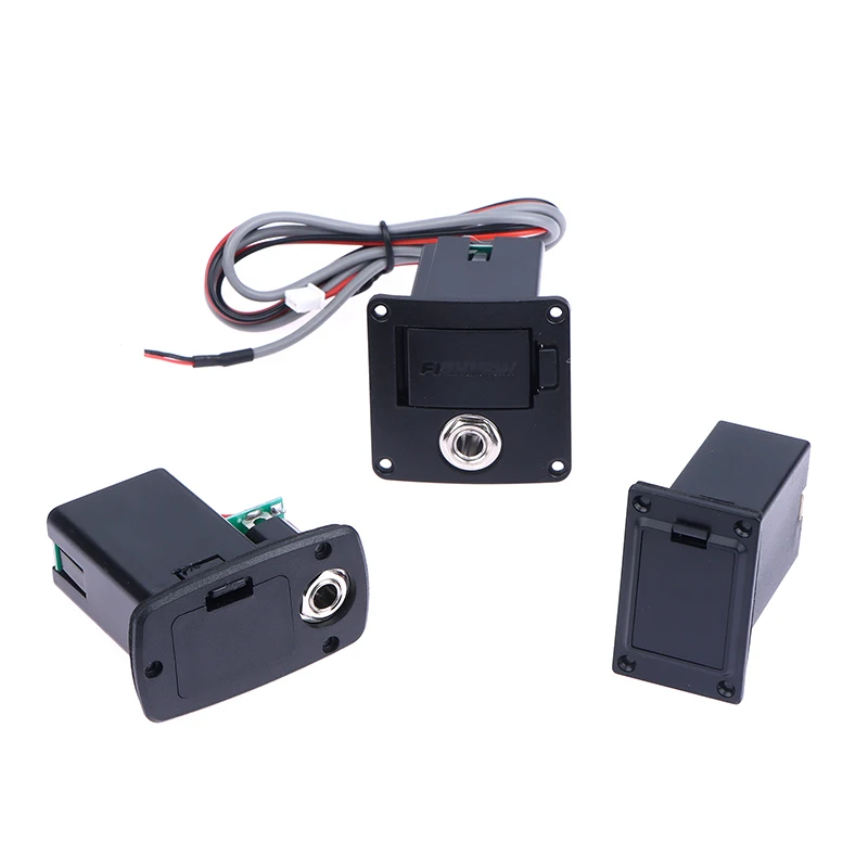 9V Battery Case Holder Battery Storage Cover Box For Acoustic Guitar Bass Pickup Black Guitar Parts DIY Accessories - view 2