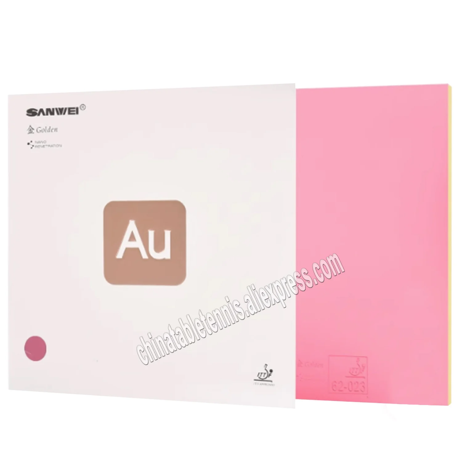 

Оригинальная резиновая петля для настольного тенниса SANWEI AU GOLDEN, легкая губка для пинг-понга AU-Golden