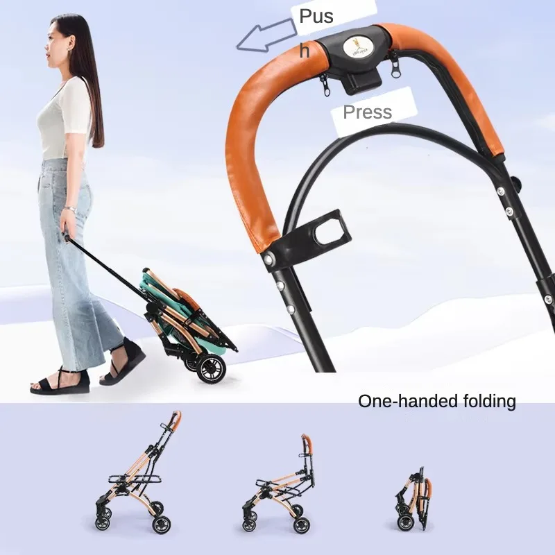 Oxford Material Multi-colored Pet Stroller for Cats-3-Wheel & 4 Dog Design Outdoor Handsfree Camping Use