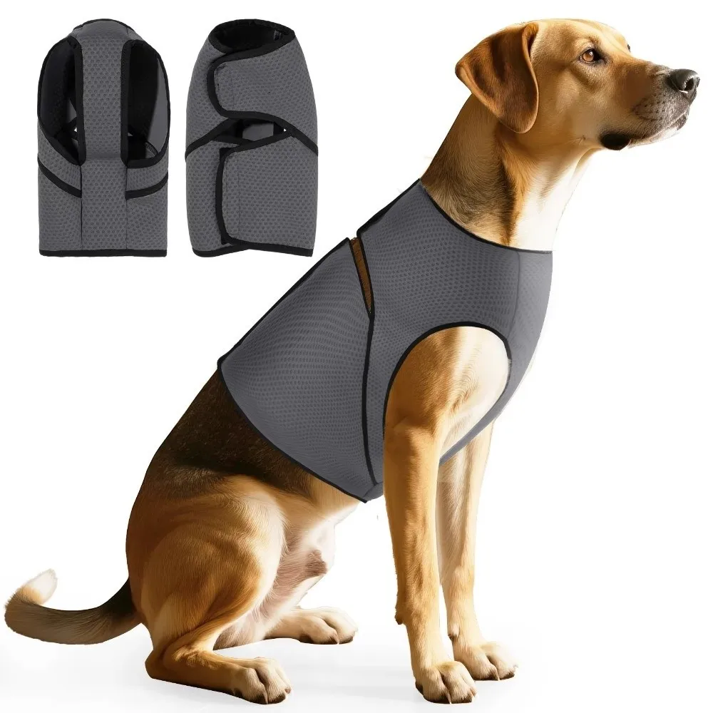 

High-elastic Dog Calming Coat Noise-proof Anti-scare Dog Soothing Clothes Breathable Anxiety Relief Dog Summer Chest Harness