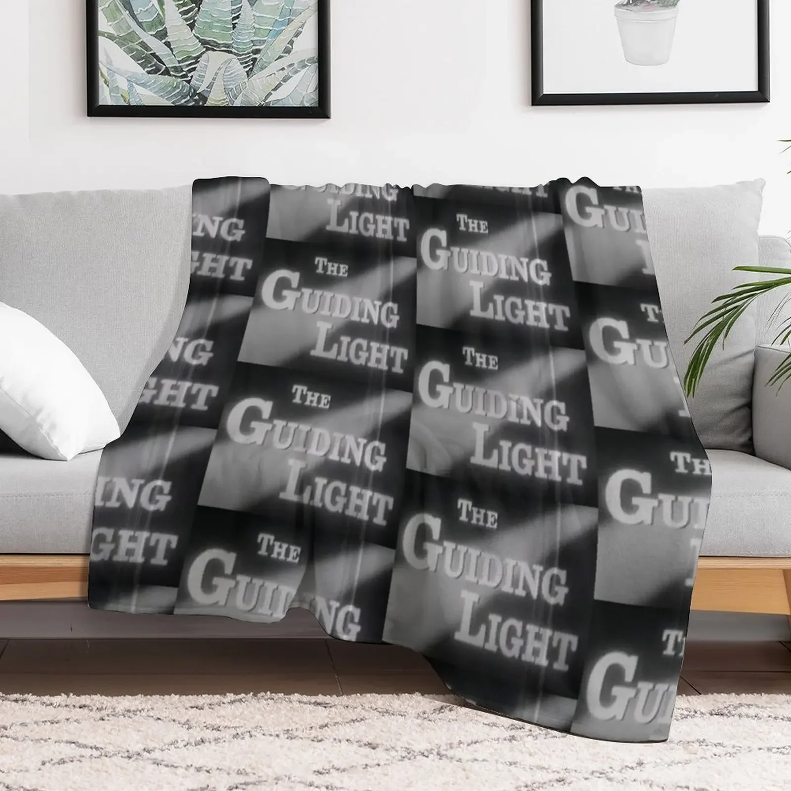 The Guiding Light's opening credits, early 60s Throw Blanket Faux Fur Soft Warm Blanket for Bed