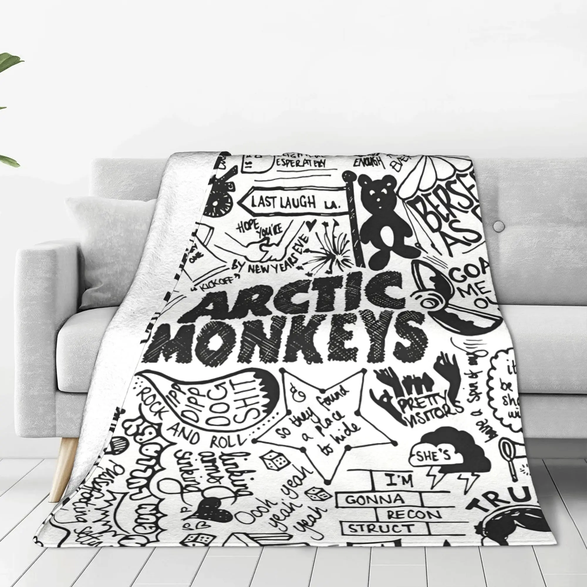 1PC From Whatever To AM Alex Turner Home Room Decorations Winter Blankets For Adults Bedding Home Interior Sofa Knee