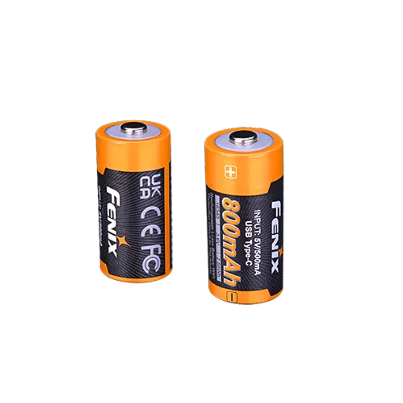 FENIX ARB-L16-800UP 800mAh 16340 USB TYPE-C Rechargeable Li-ion Battery