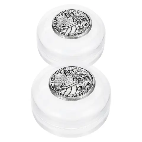 2개입 금속 가톨릭 묵주 보석함 성모 마리아 디자인 기념품 케이스 묵주 구슬용 종교적 첫 영성체 선물 보관함