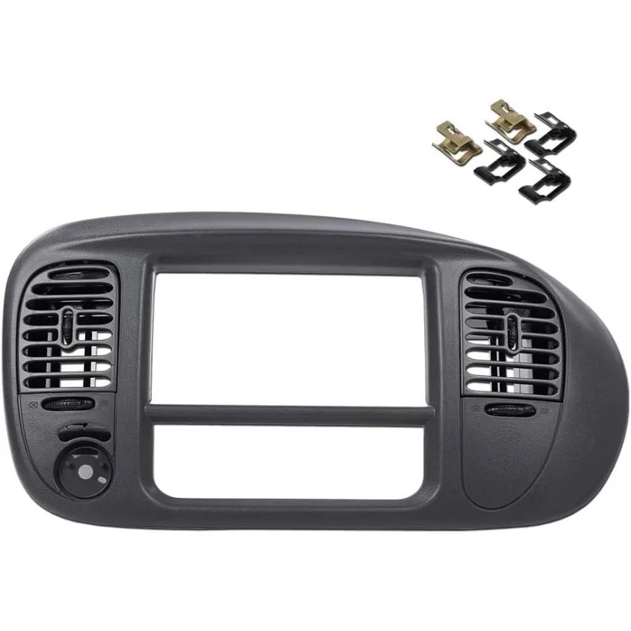 

Center Dash Radio Surround Bezel Trim Panel for 20002003 Ford F150 Vehicles Premium Grey Finish Enhanced Interior Aesthetics an