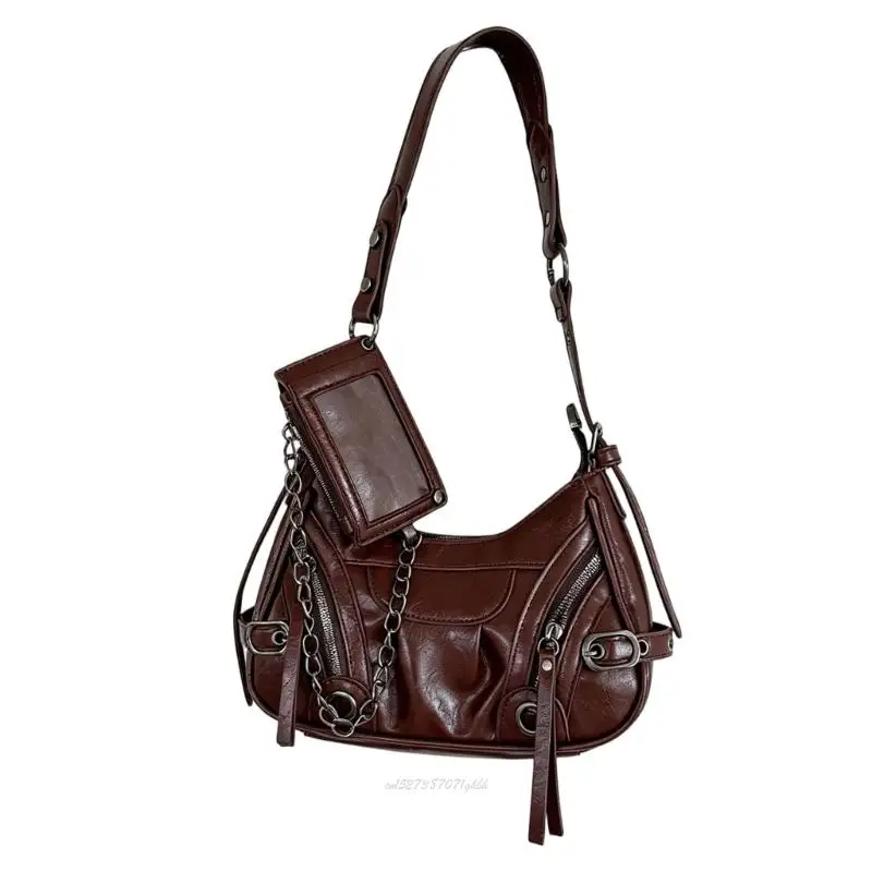 X5XA Convertible Crossbody Bag with Adjustable Shoulder Strap, Additional Long Strap and Interior Pocket for Small Items