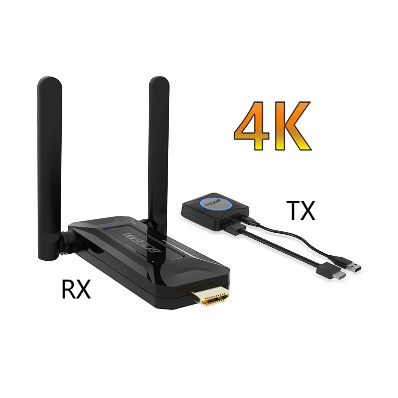 

Лучший 4K 60 Гц 2-разъемный беспроводной экран с зеркальным передатчиком и приемником HDMI 5G/2,4G WiFi 50M для ТВ-конференций