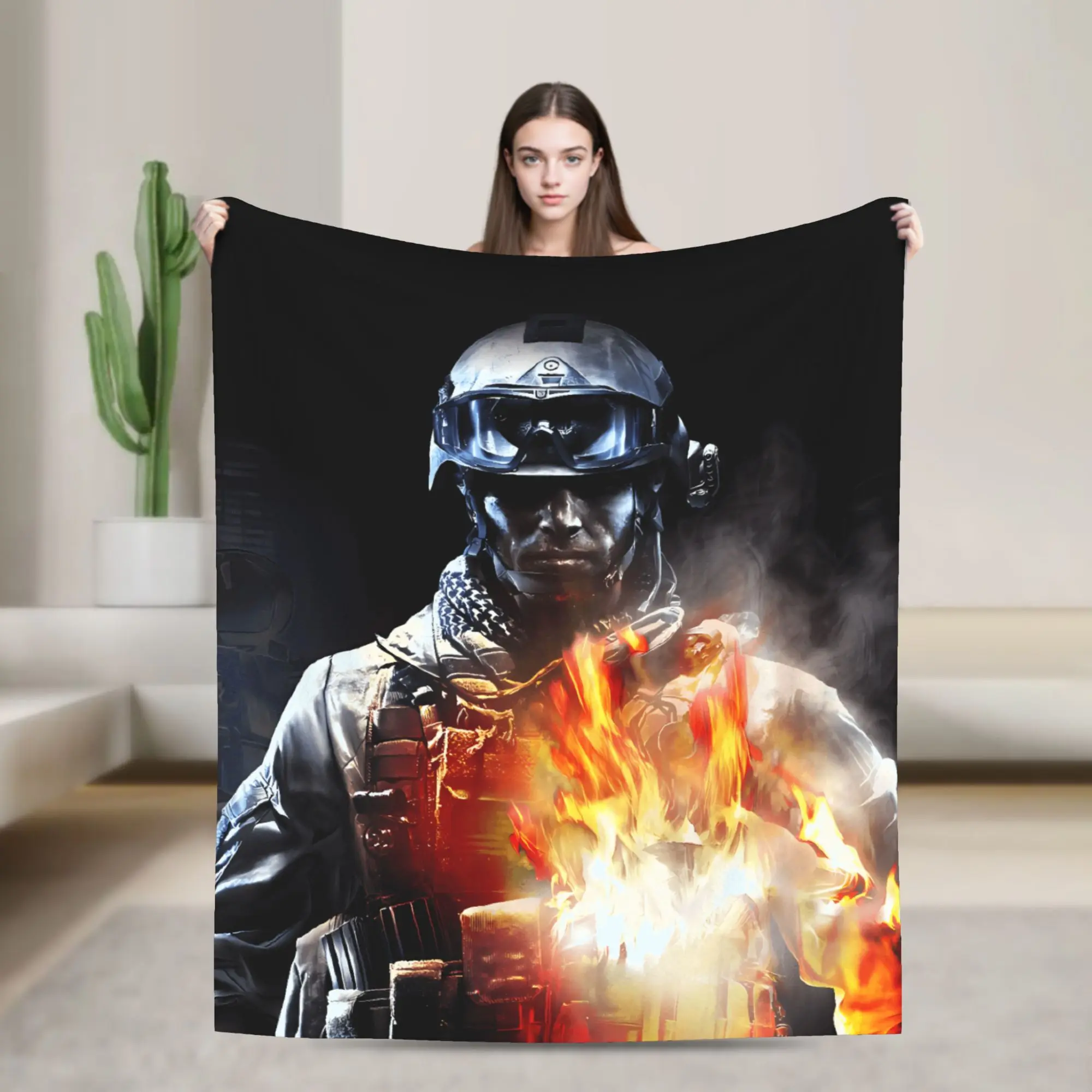 ساحة المعركة 6 بطانية ناعمة دافئة لعبة الرماية 2042 الطفل أفخم رمي بطانية رقيق الأريكة كرسي الفانيلا المفرش أريكة غطاء سرير