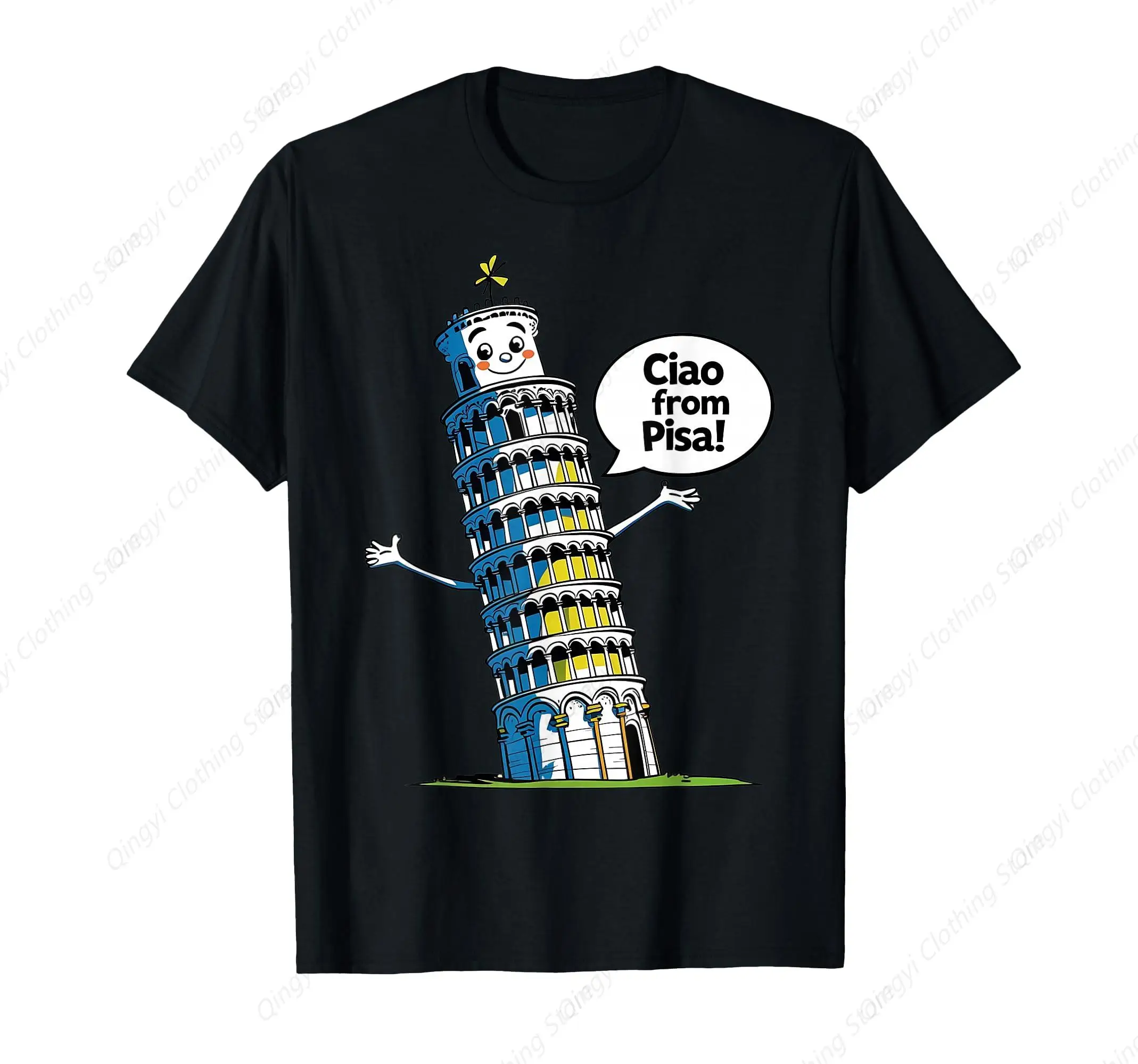 

Italy Leaning Tower Pisa Ciao from Pisa Girl or Boy T-Shirt