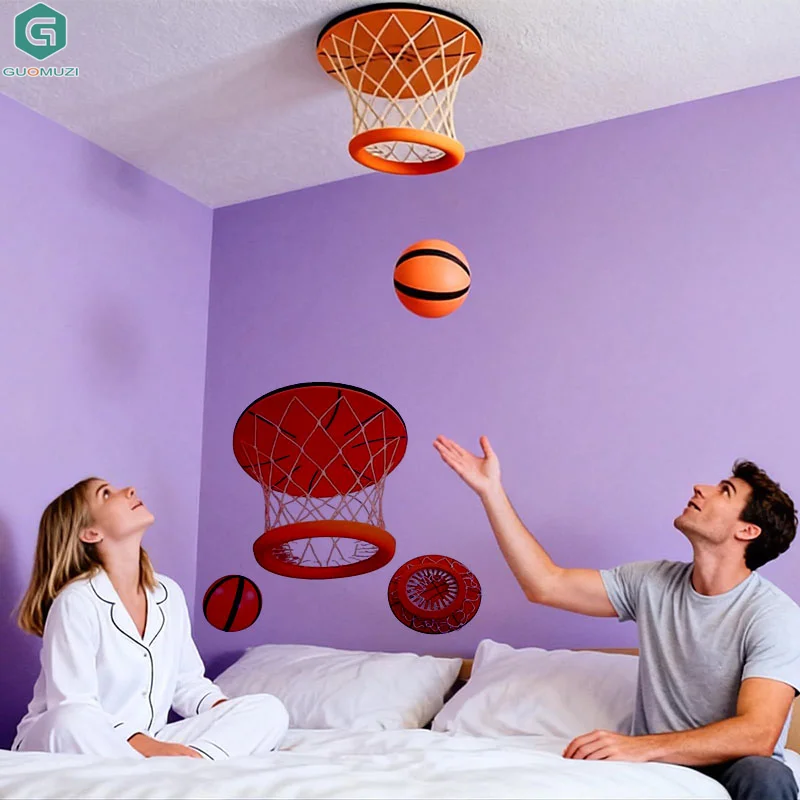 어린이 실내 천장 농구대 가정용 농구대 방 스포츠 게임 세트 훈련 장비