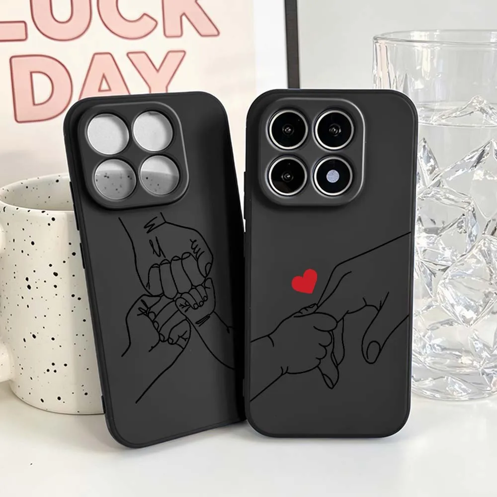 Чехол для телефона с мультяшным рисунком в виде кулака для Xiaomi Mi 17 15 15T 14T 14 13 13T 12 12T 12S 11 Lite Pro Ultra 5G, черный, мягкий