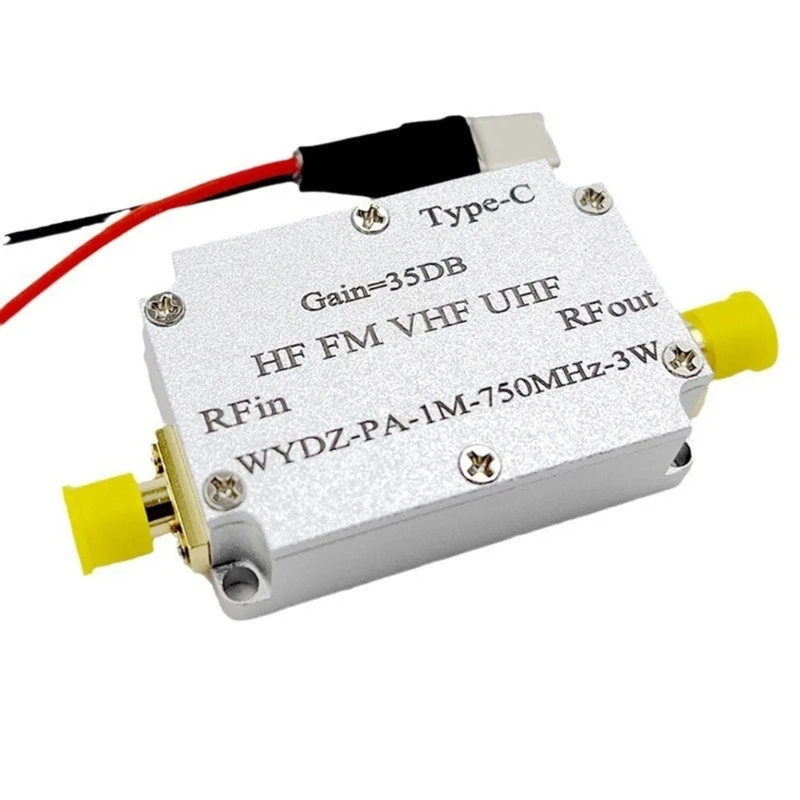 

GR 1-750MHz Radio Frequency Low Noise Broadband Signal Amplifier 35DB Gains Signal Receiver Module Board