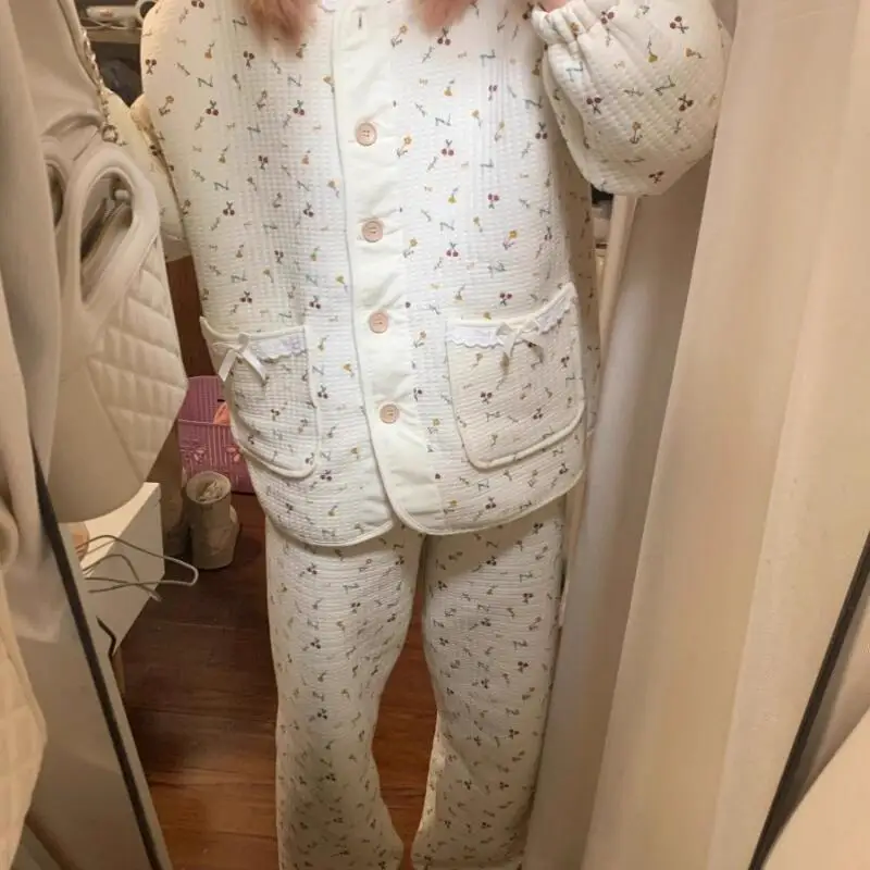 Женская одежда, пижамы, зимние утепленные, сохраняющие тепло, хит продаж, новый продукт для дома и улицы, удобный вентилируемый костюм для сна