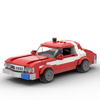 Racing model popular in movies and TV shows MOC assembly DIY creative toy, suitable for young brick enthusiasts. A great gift ch