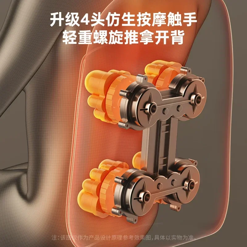 Home use fully automatic cushion massager cervical vertebra waist back multifunctional kneading massager